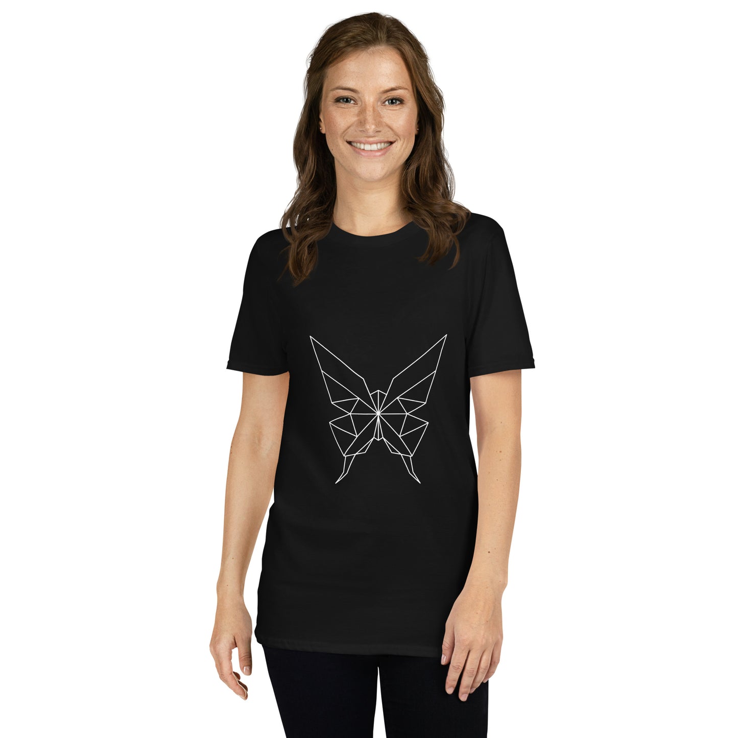 Koszulka unisex z krótkim rękawem „Motyl” ID: 415 (PREMIUM)