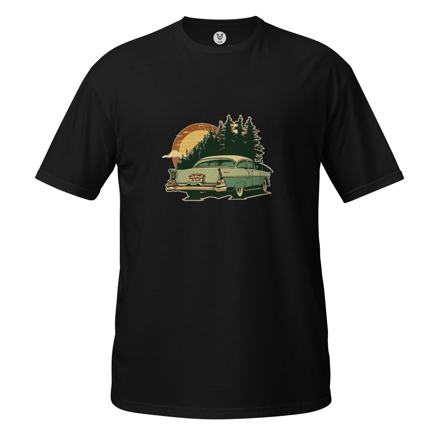 T-shirt unisex z krótkim rękawem „Retro Car” ID: 440 (PREMIUM)