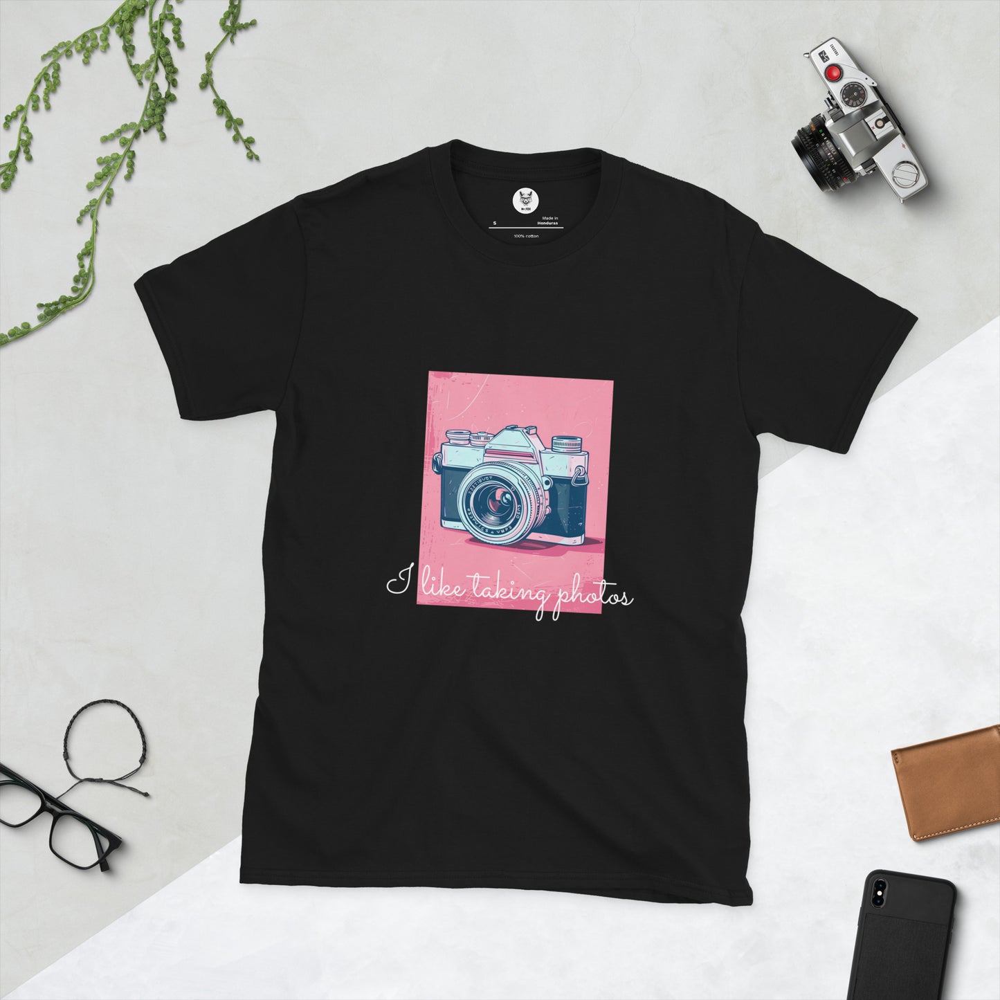 Short-Sleeve Unisex T-Shirt "Pink Photos" ID: 442 (PREMIUM)