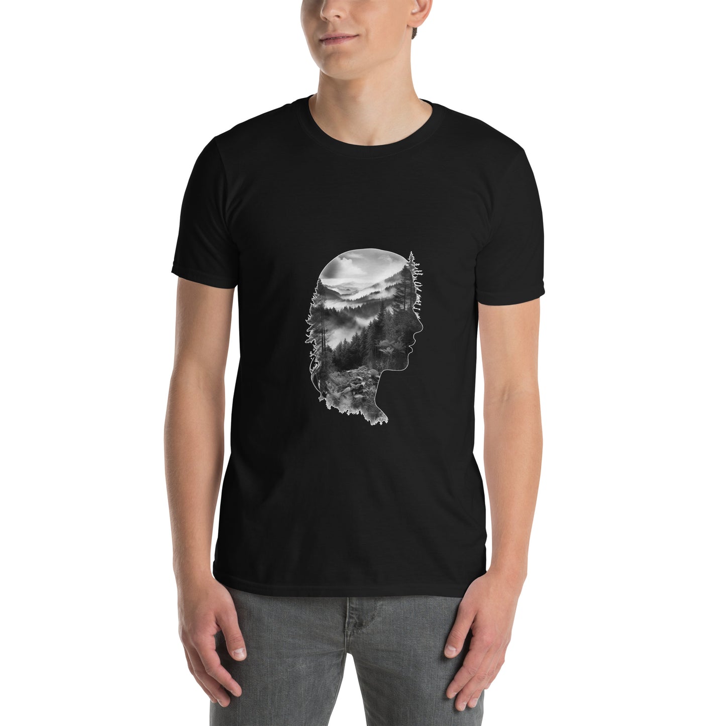 T-shirt unisex z krótkim rękawem „Kreatywna natura” ID 460 (PREMIUM)