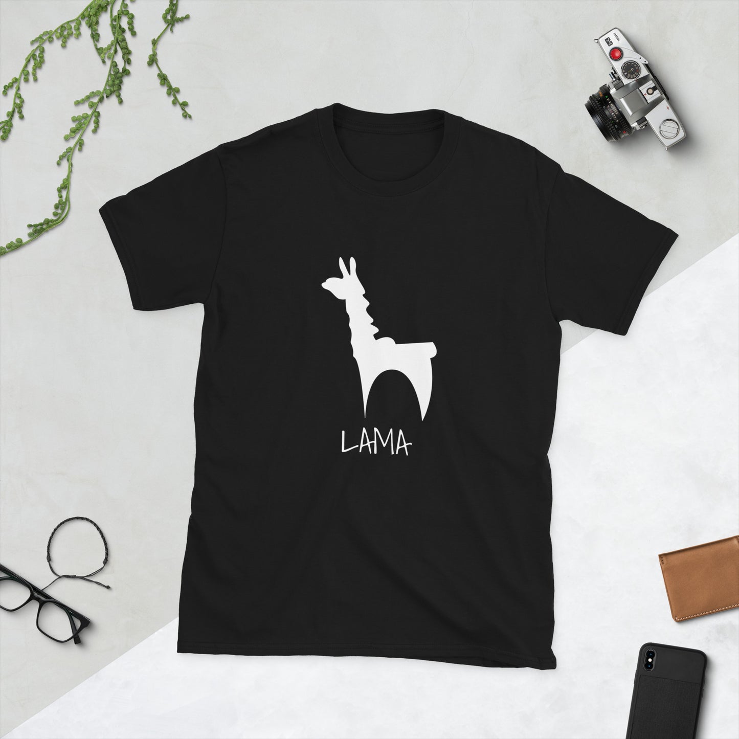 Short-Sleeve Unisex T-Shirt "LAMA" ID: 387 (PREMIUM)