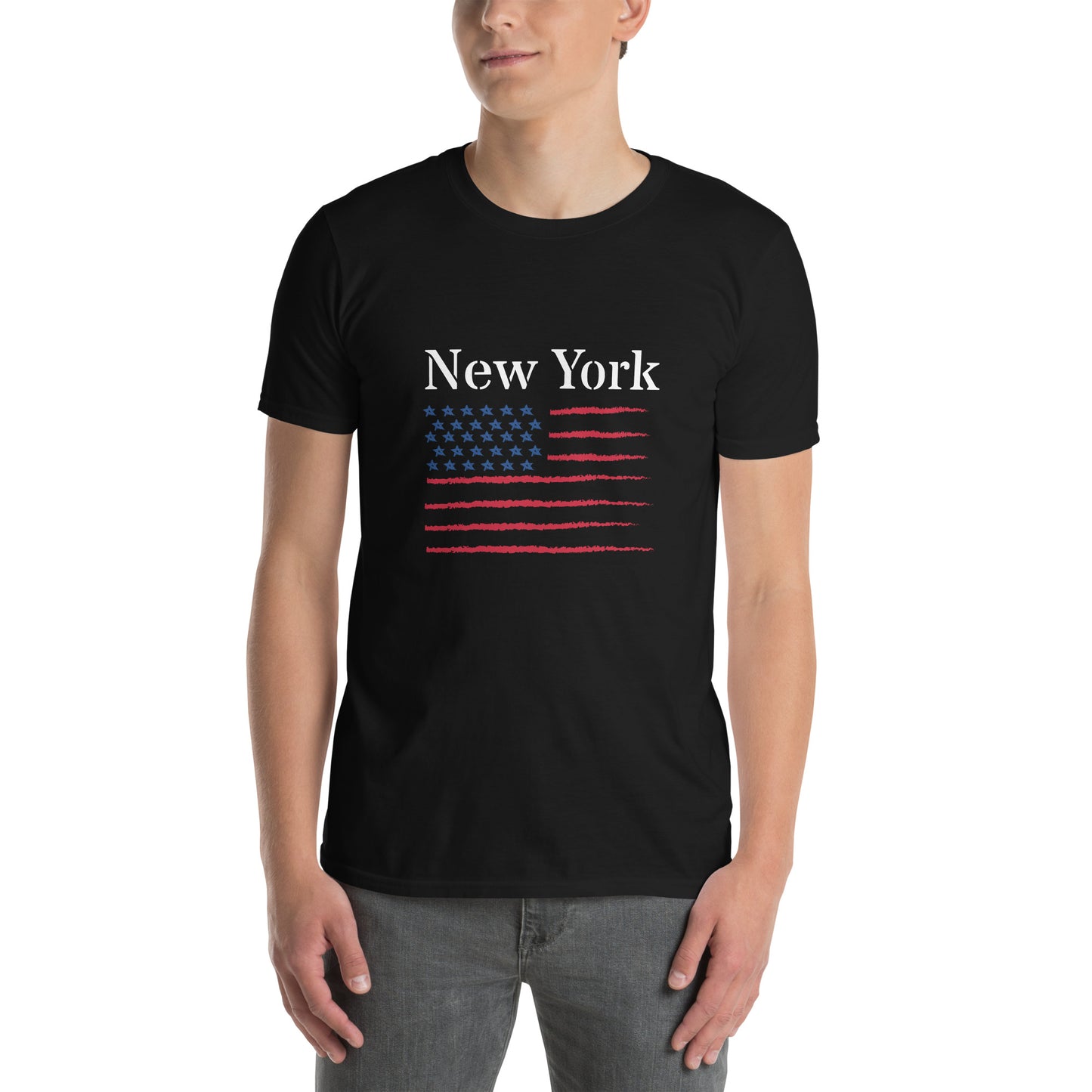 Short-Sleeve Unisex T-Shirt "New York" (front) ID: 465 (PREMIUM)