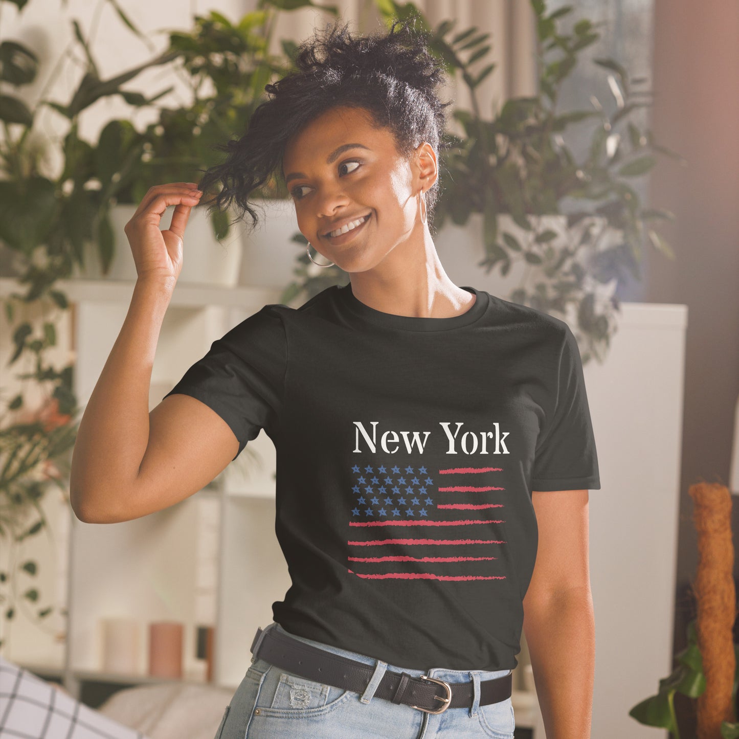 Short-Sleeve Unisex T-Shirt "New York" (front) ID: 465 (PREMIUM)