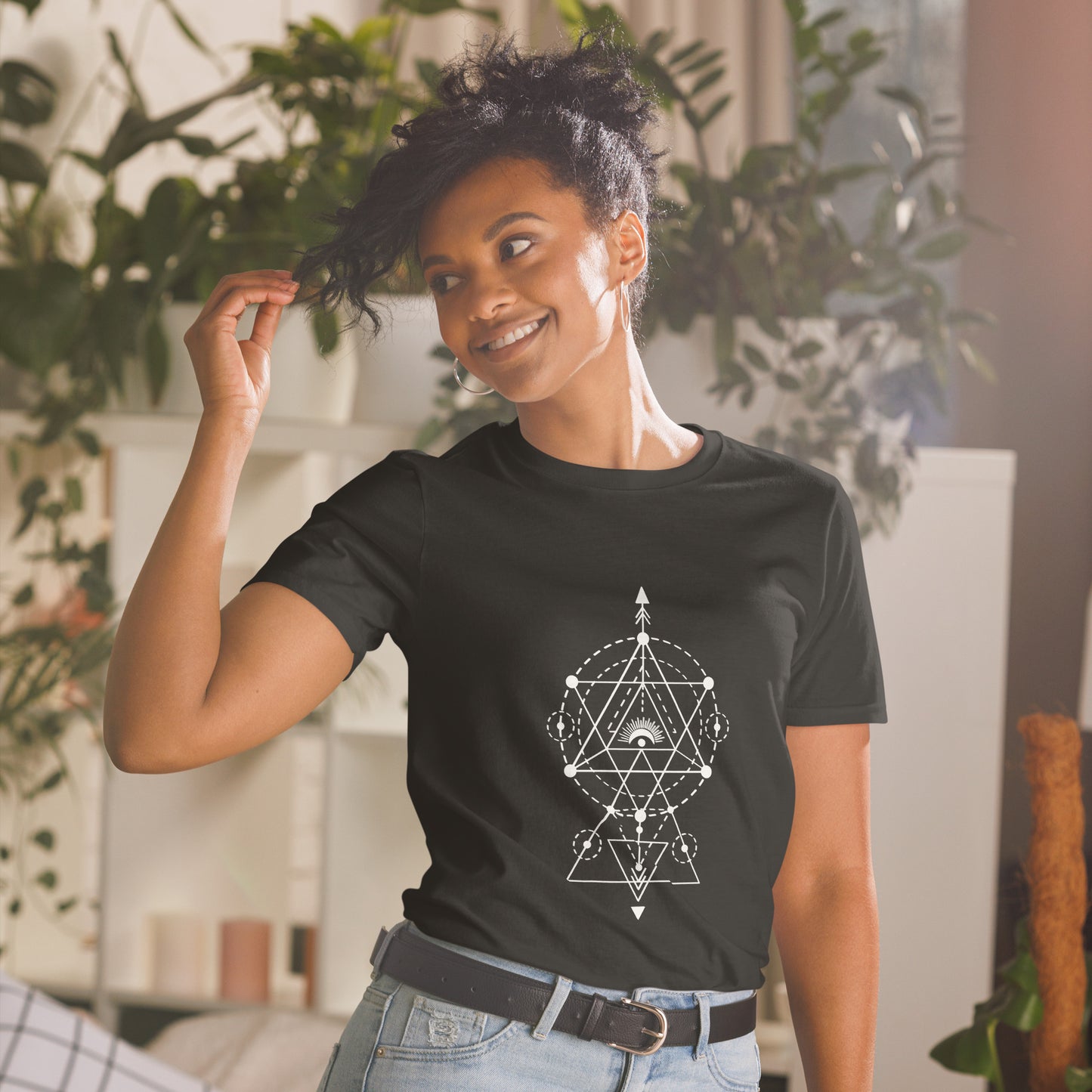 Short-Sleeve Unisex T-Shirt "Geometry" (front&back) ID: 469 (PREMIUM)