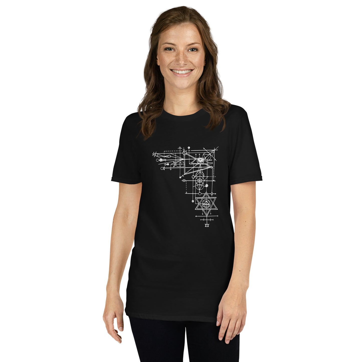 Short-Sleeve Unisex T-Shirt "Geometry" (front&back) ID: 469 (PREMIUM)