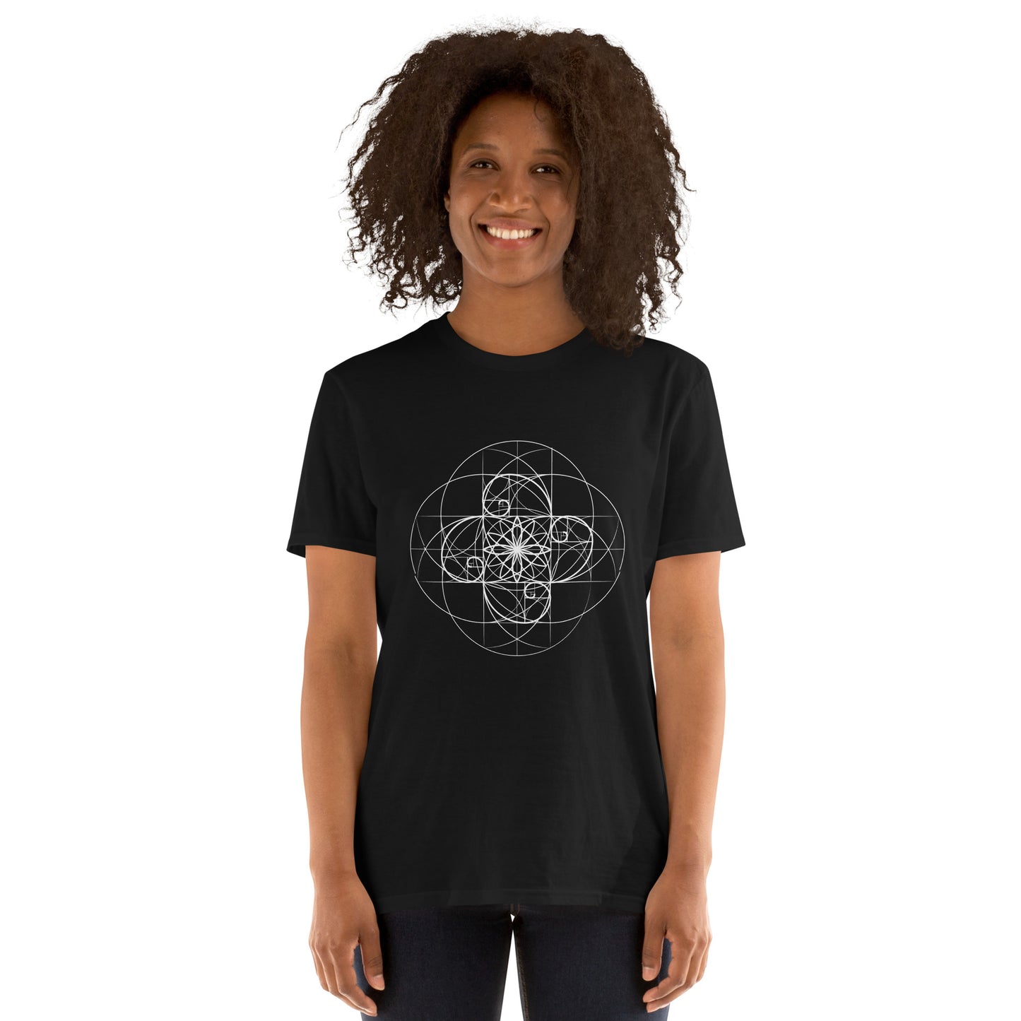 Short-Sleeve Unisex T-Shirt "Geometry" (front&back) ID: 491 (PREMIUM)