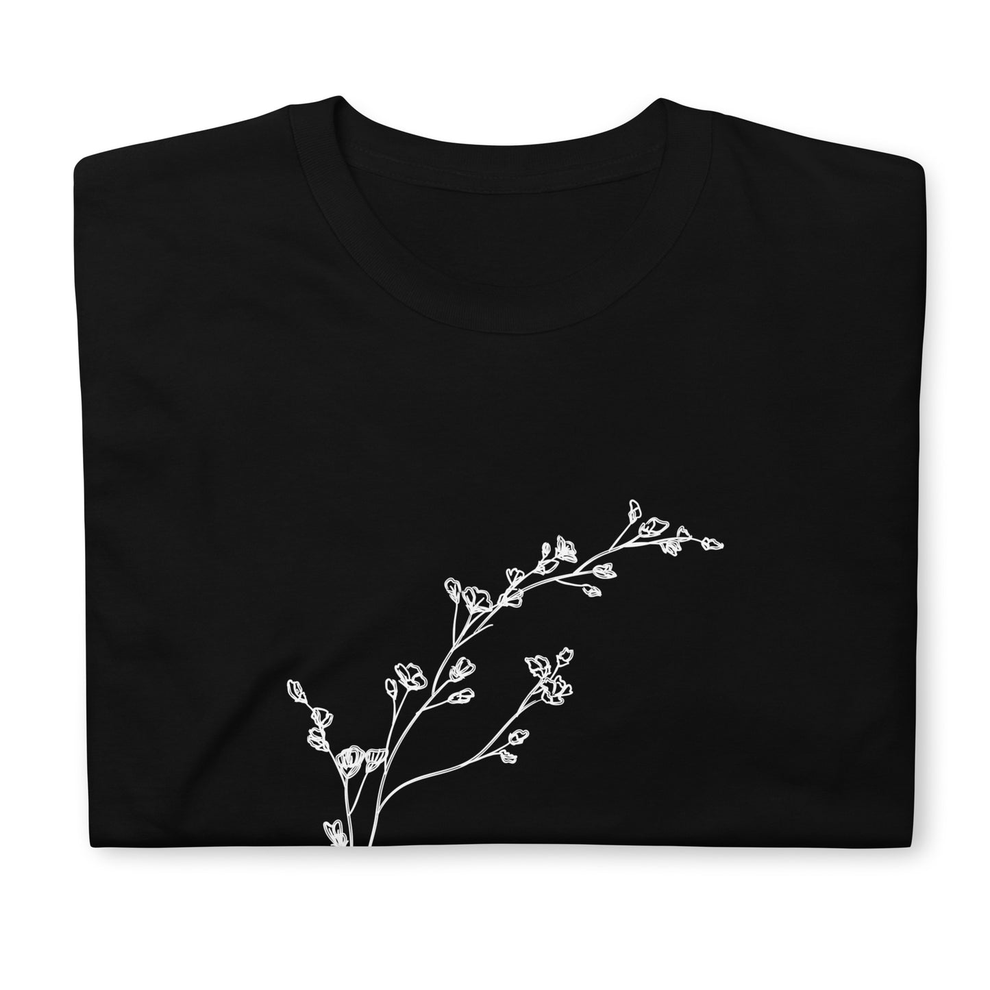 Short-Sleeve Unisex T-Shirt "Flowers linear" ID: 425 (PREMIUM)