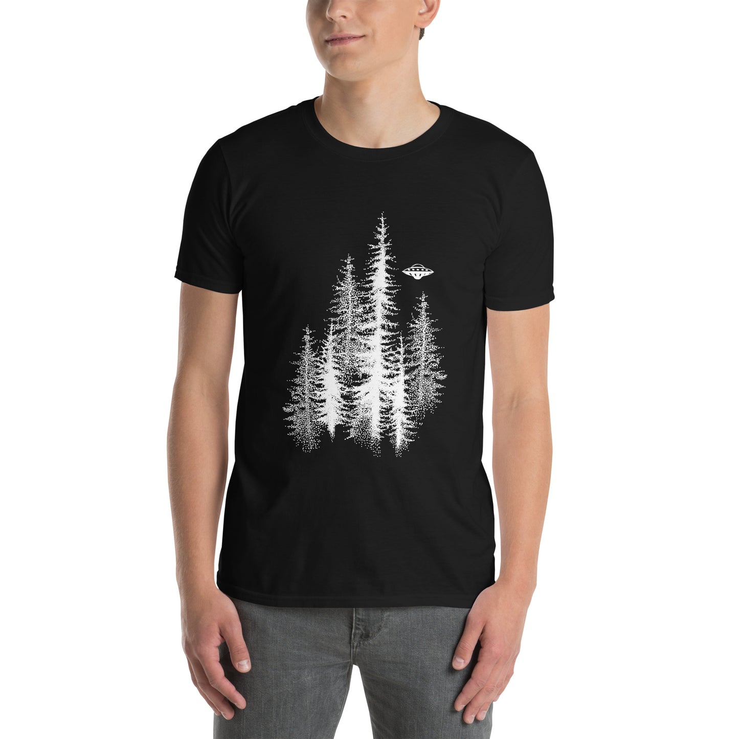 Short-Sleeve Unisex T-Shirt "Forest" (front&back) ID: 466 (PREMIUM)