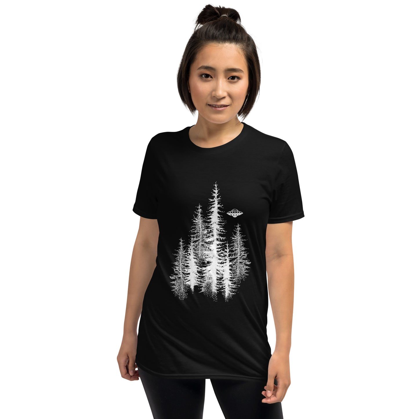 Short-Sleeve Unisex T-Shirt "Forest" (front&back) ID: 466 (PREMIUM)