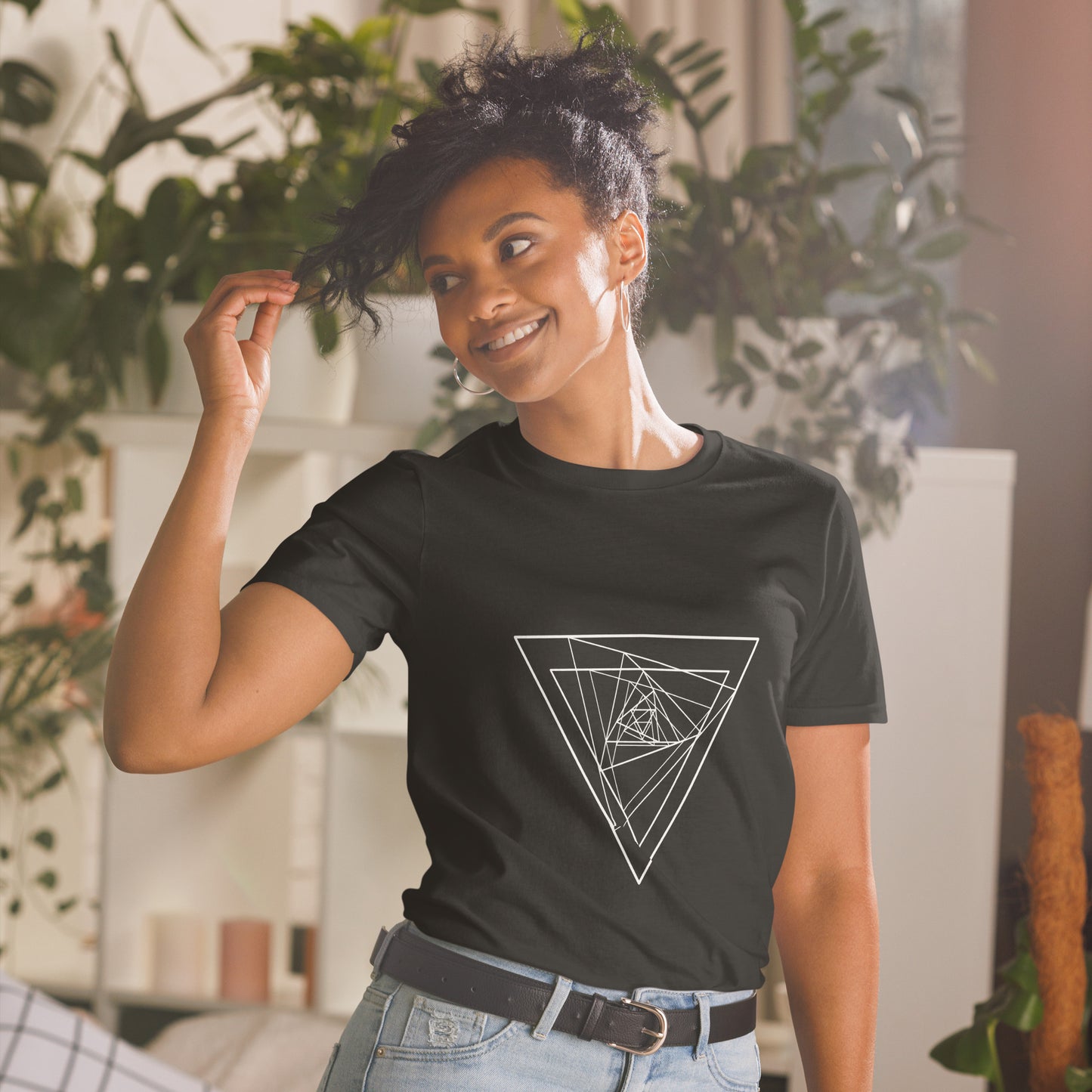 Short-Sleeve Unisex T-Shirt "Geometry" (front&back) ID: 498 (PREMIUM)