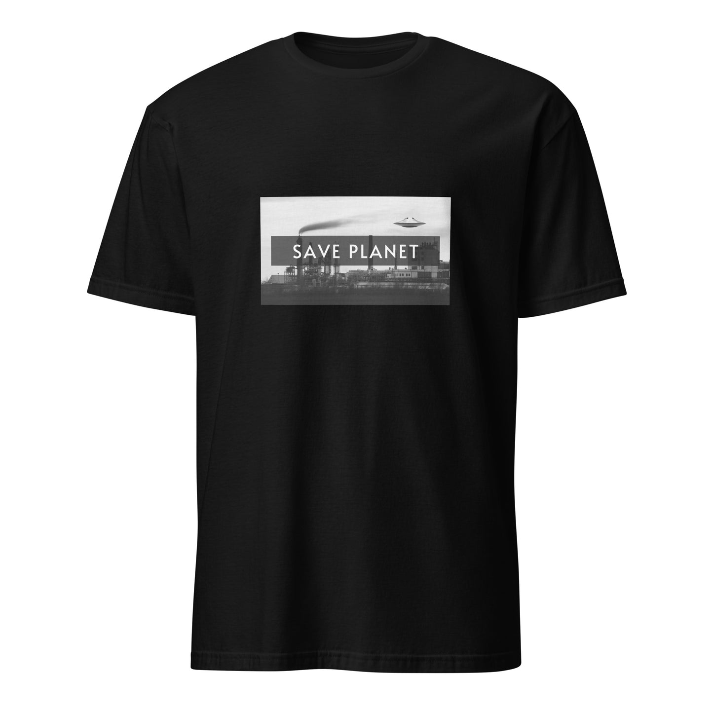 Short-Sleeve Unisex T-Shirt "Save Planet" (front&back) ID: 502 (PREMIUM)