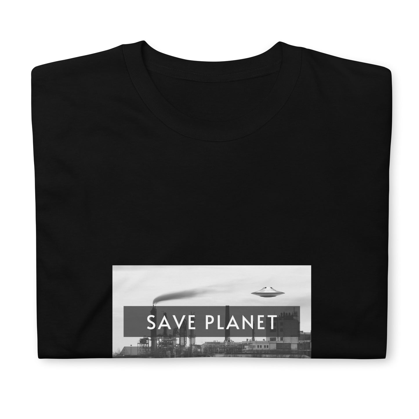 Short-Sleeve Unisex T-Shirt "Save Planet" (front&back) ID: 502 (PREMIUM)