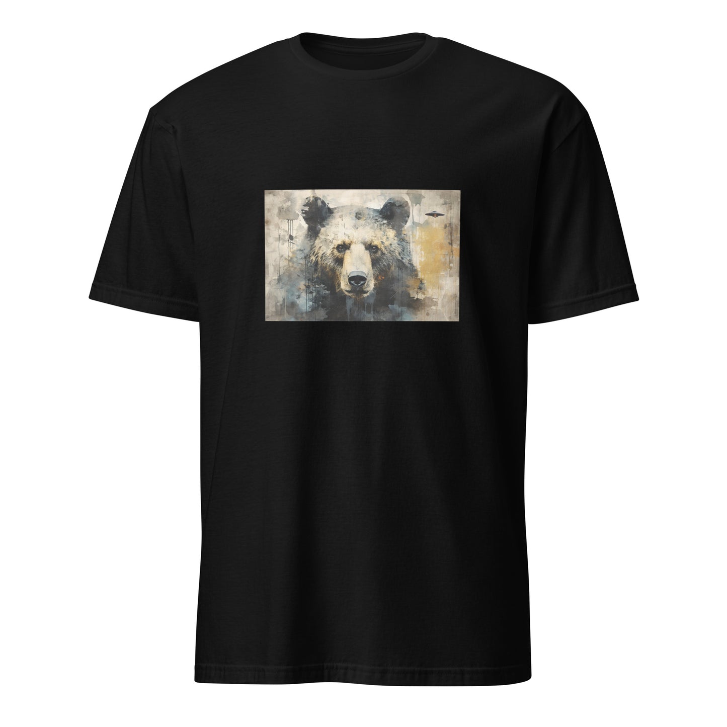 Short-Sleeve Unisex T-Shirt "Bear+UFO" (front) id: 505