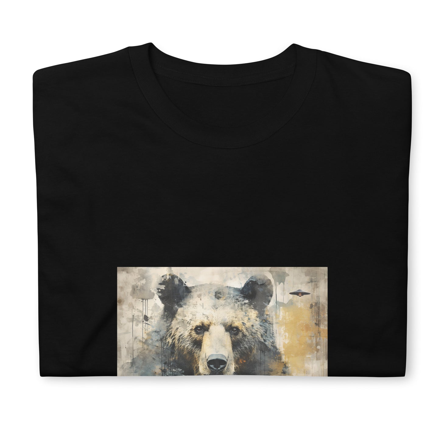 Short-Sleeve Unisex T-Shirt "Bear+UFO" (front) id: 505