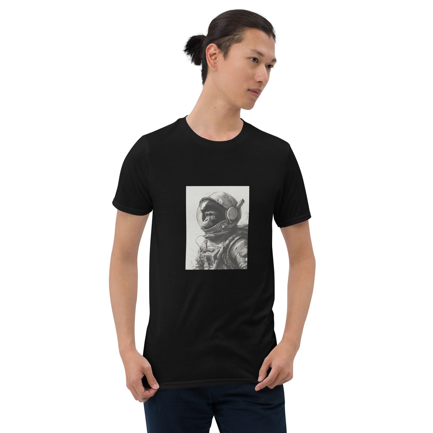 Short-Sleeve Unisex T-Shirt "Monkey Astronut" (front) id: 520