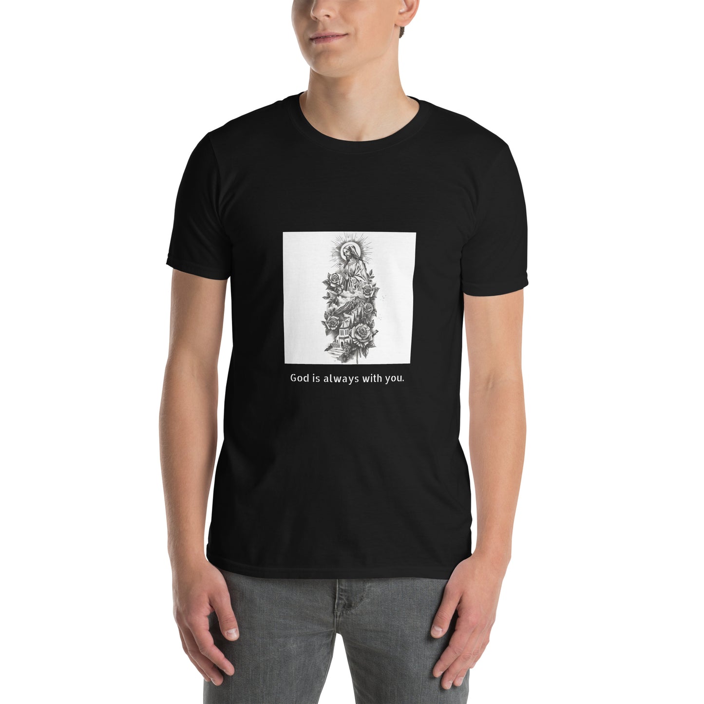 Short-Sleeve Unisex T-Shirt "Jesus" (front) id: 530