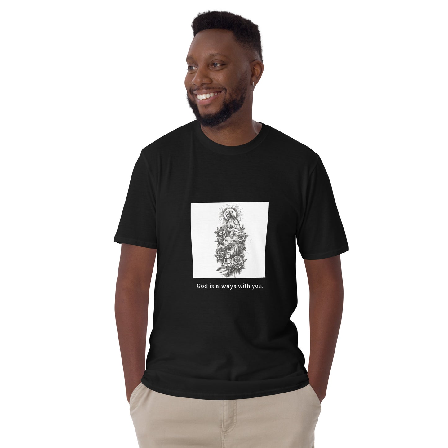 Short-Sleeve Unisex T-Shirt "Jesus" (front) id: 530