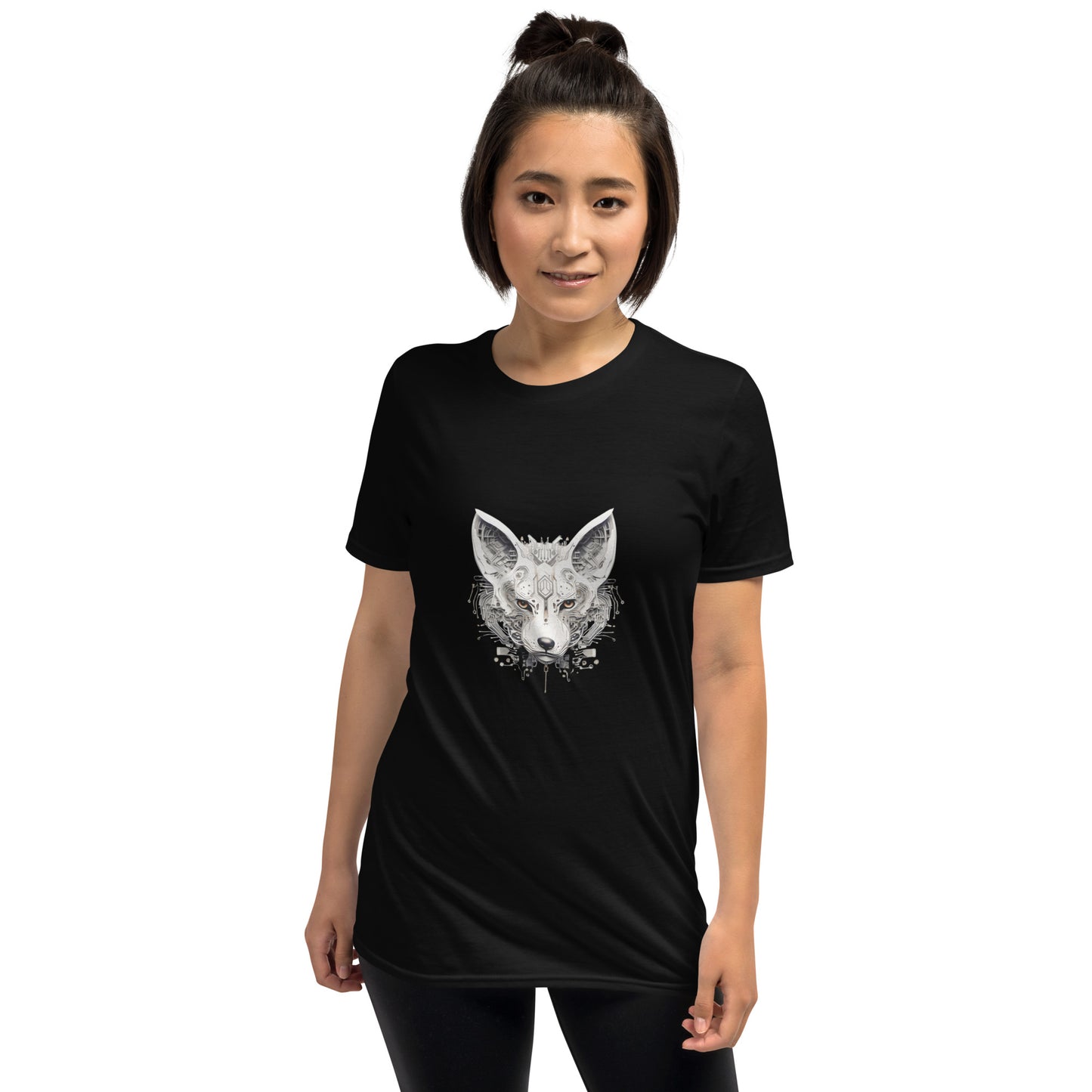 Short-Sleeve Unisex T-Shirt "Wolf Robot" (front) id: 540