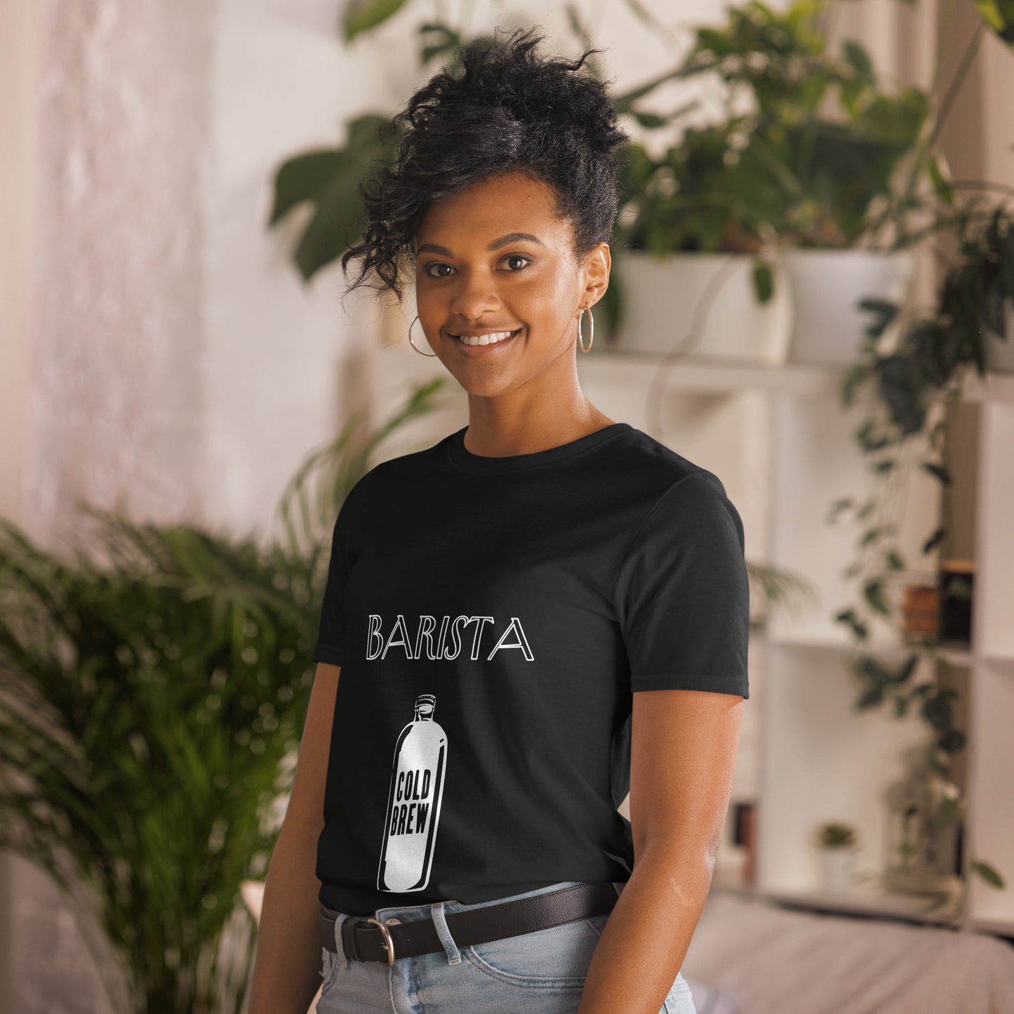 Short-Sleeve Unisex T-Shirt "BARISTA" id: 43 (PREMIUM)