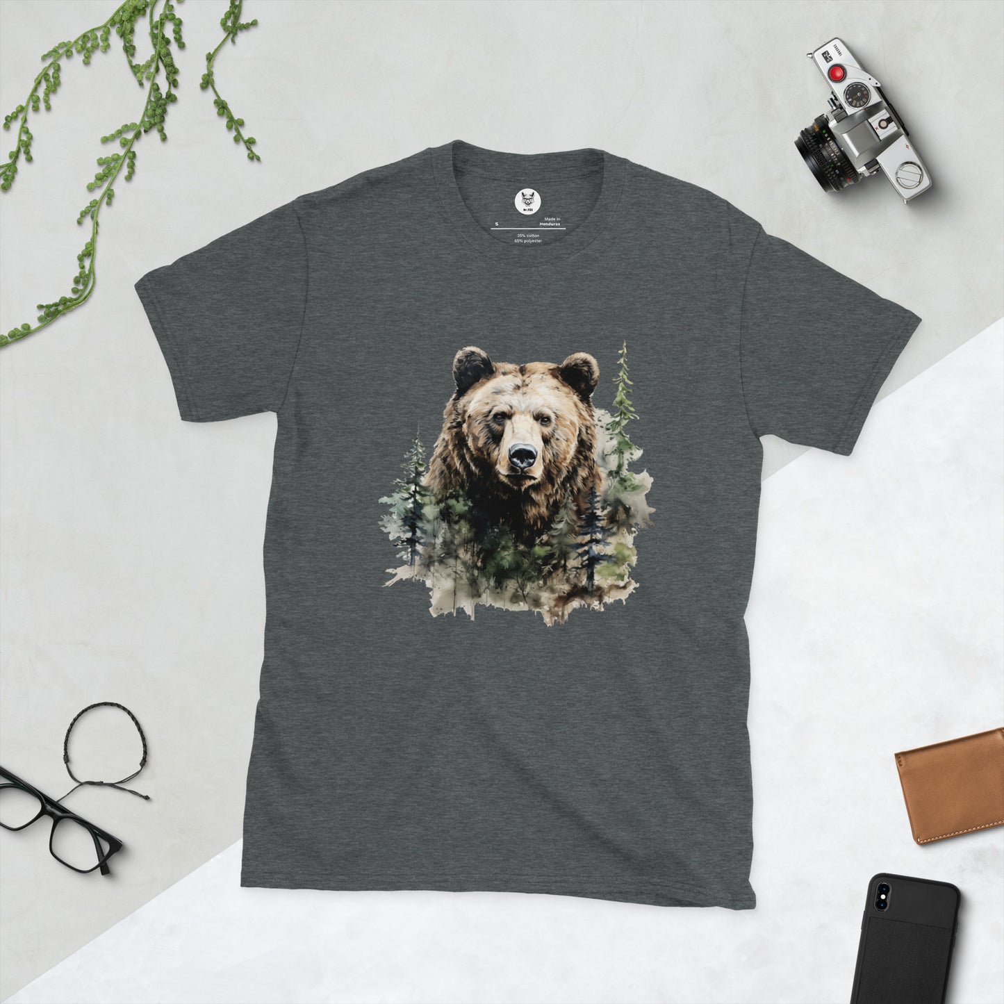 Short-Sleeve Unisex T-Shirt "BEAR" id: 21 (PREMIUM)