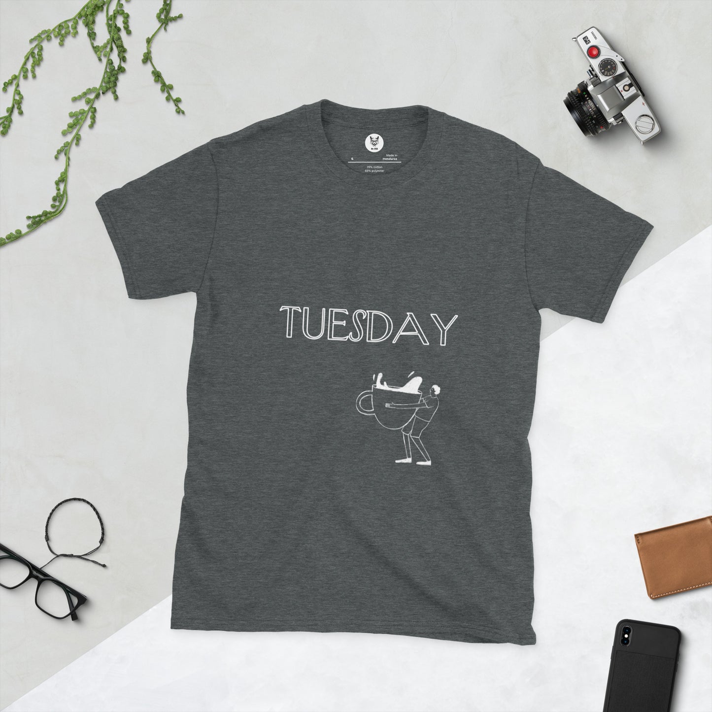 Koszulka unisex z krótkim rękawem „TUESDAY” ID: 33 (PREMIUM)