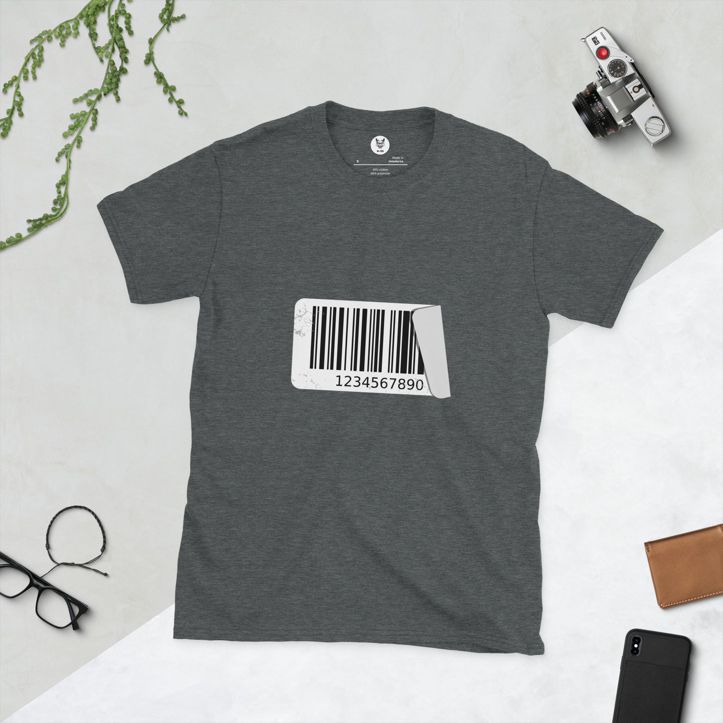 Koszulka unisex z krótkim rękawem „BARCODE” id: 50 (PREMIUM)