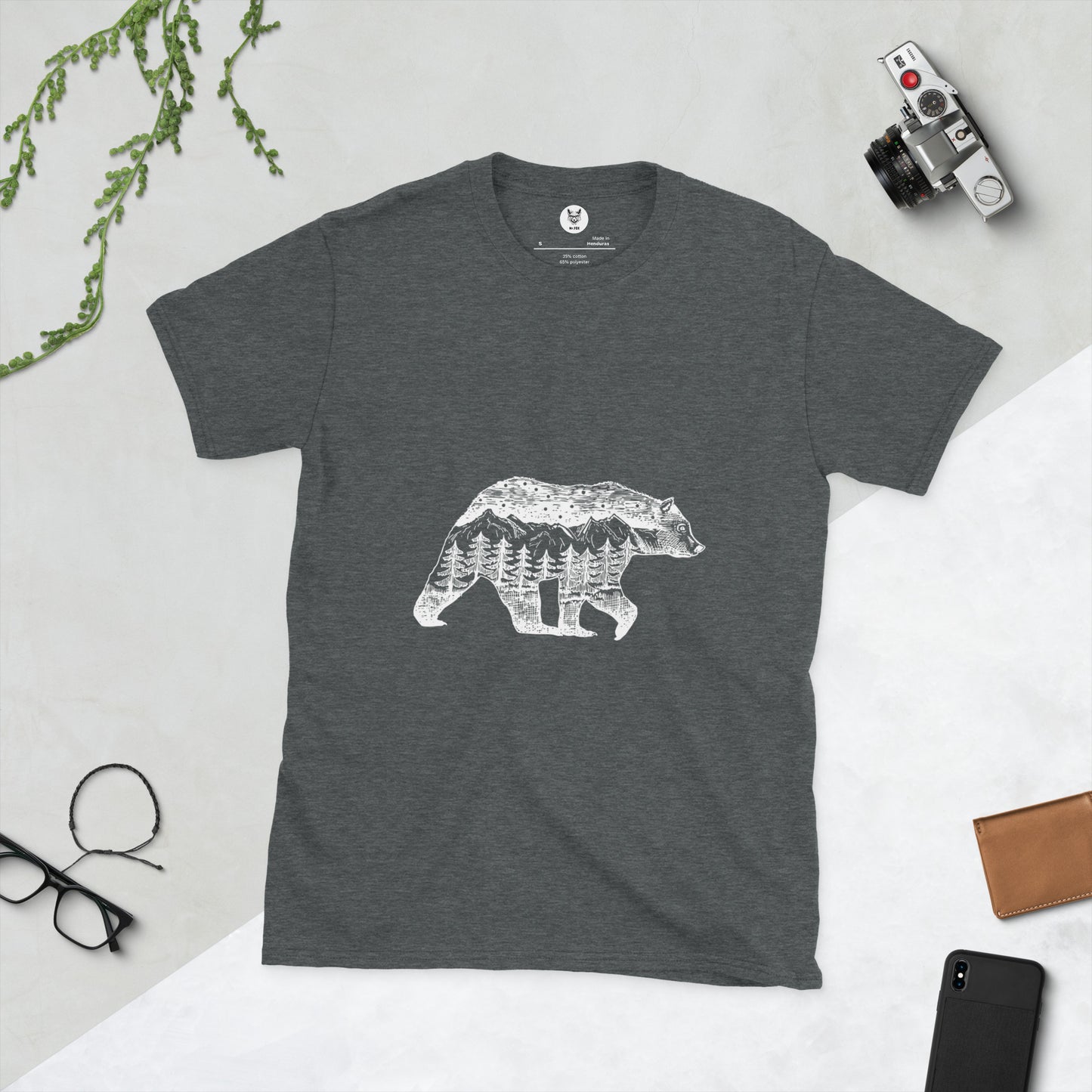 Short-Sleeve Unisex T-Shirt "BEAR" id: 51 (PREMIUM)