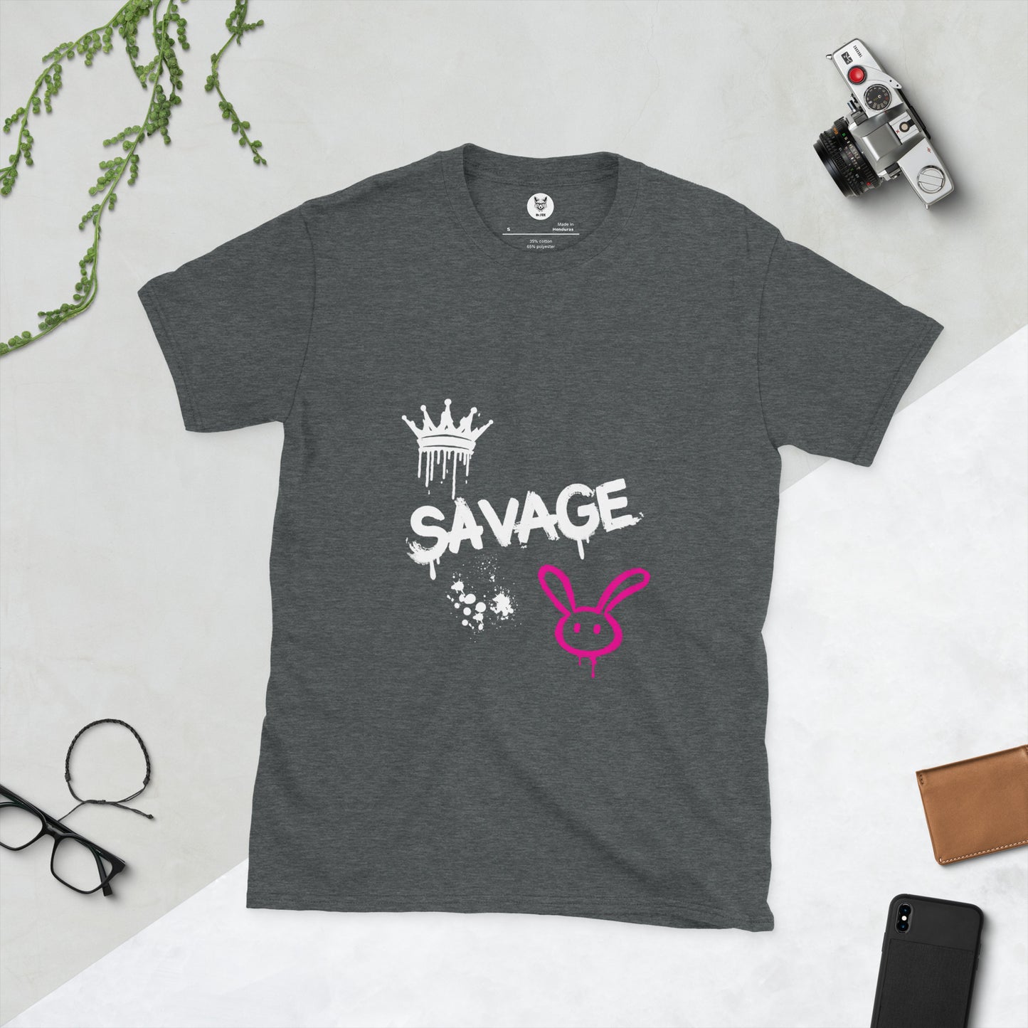 Koszulka unisex z krótkim rękawem „SAVAGE” id: 59 (PREMIUM)