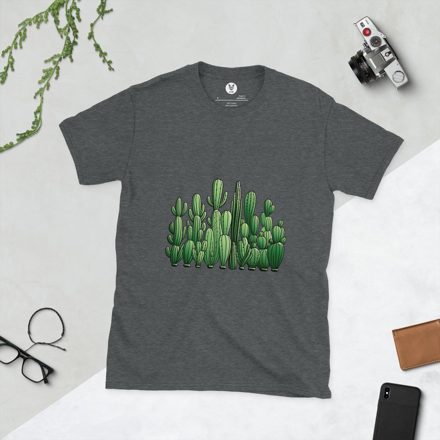 Koszulka unisex z krótkim rękawem „CACTUS” ID: 144 (PREMIUM)