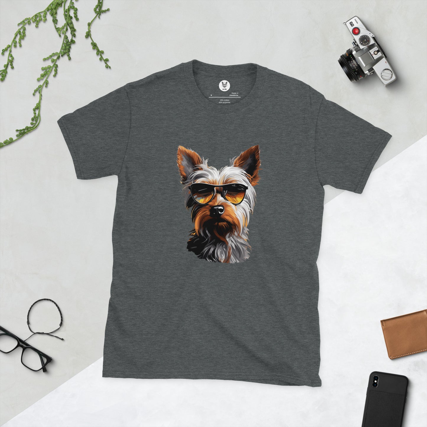 Short-Sleeve Unisex T-Shirt "YORKIE" id: 22 (PREMIUM)