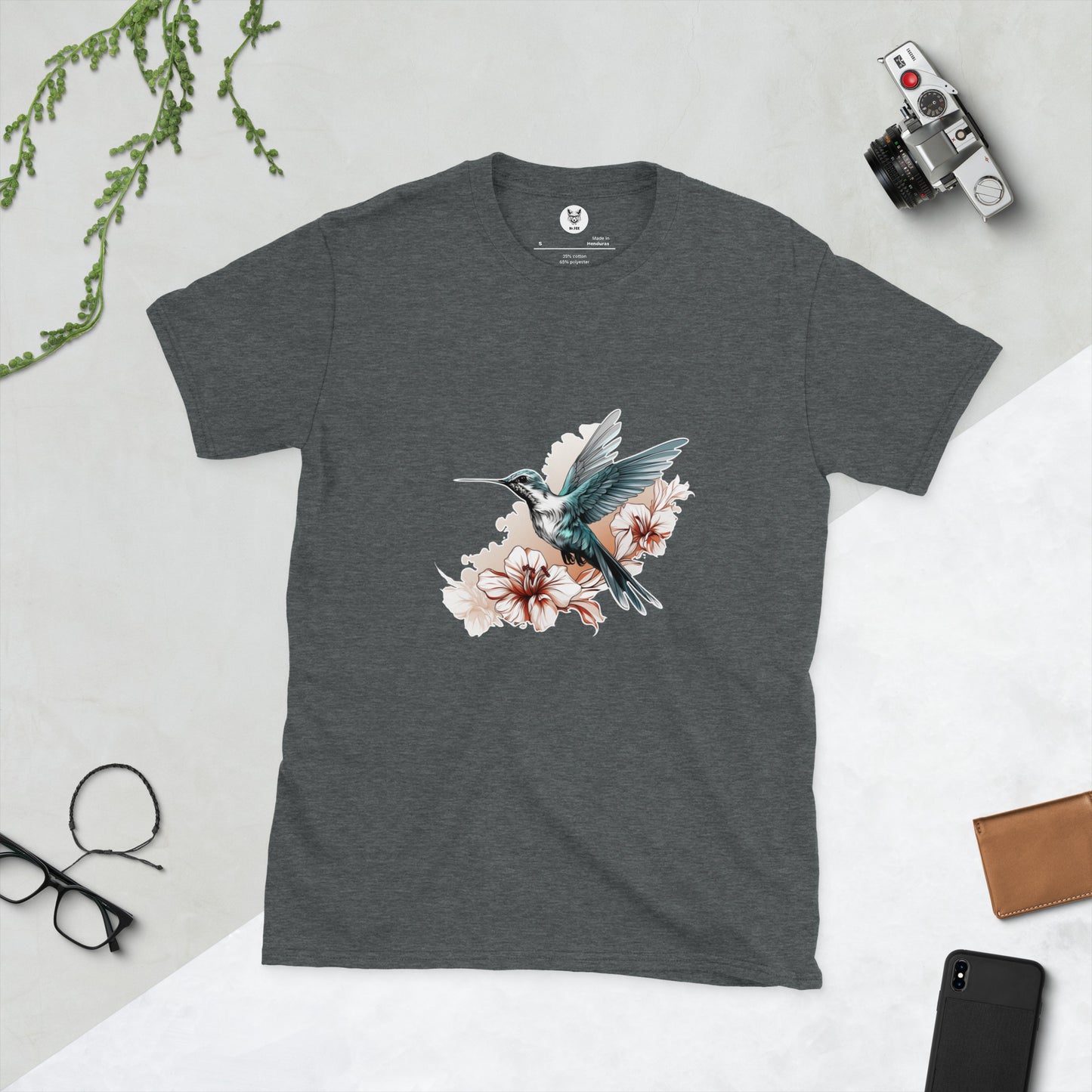 Short-Sleeve Unisex T-Shirt "HUMMINGBRI" id: 67 (PREMIUM)