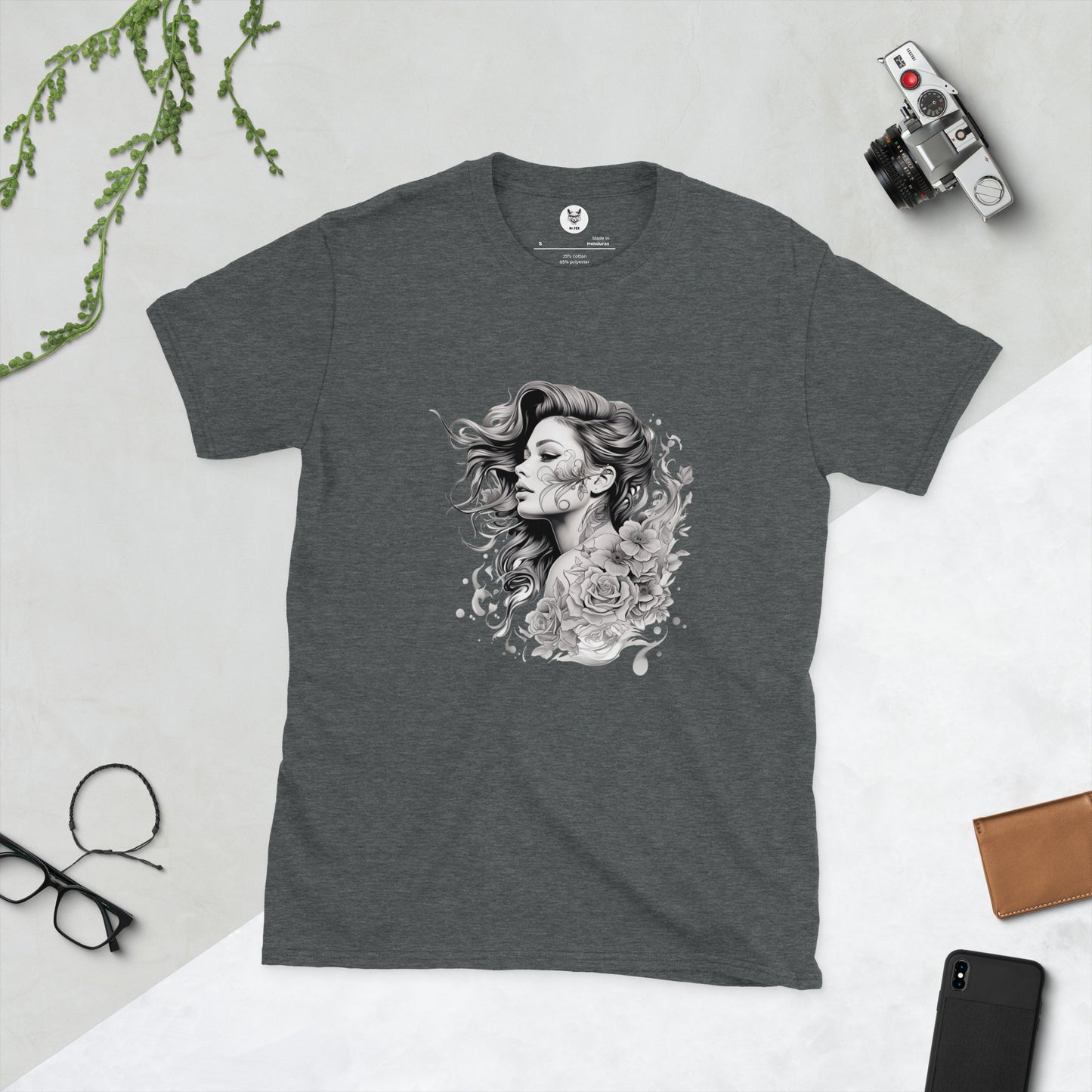 T-Shirt unisex z krótkim rękawem „TATTOO GIRL” ID: 182 (PREMIUM)