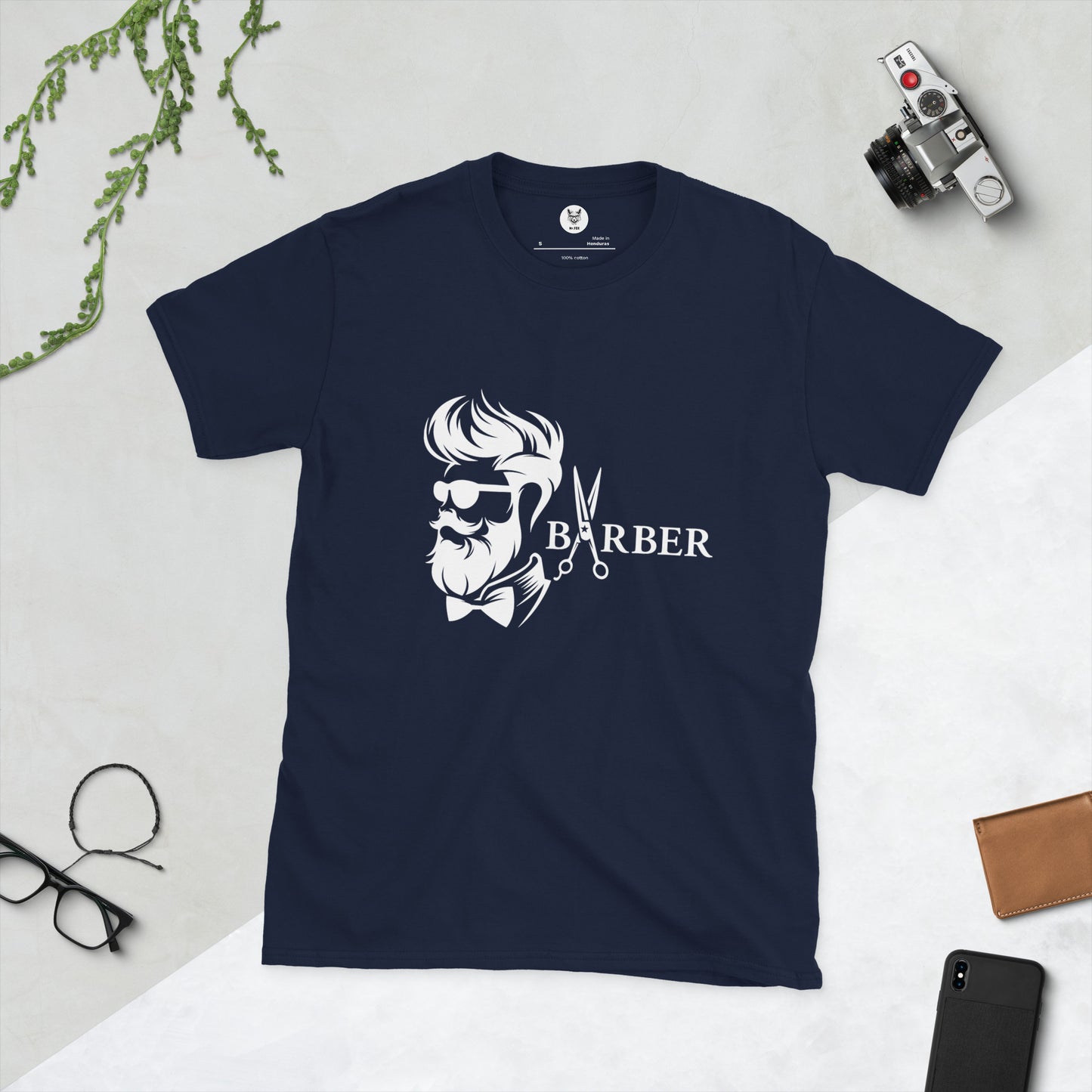 Short-Sleeve Unisex T-Shirt "BARBER" id: 09 (PREMIUM)