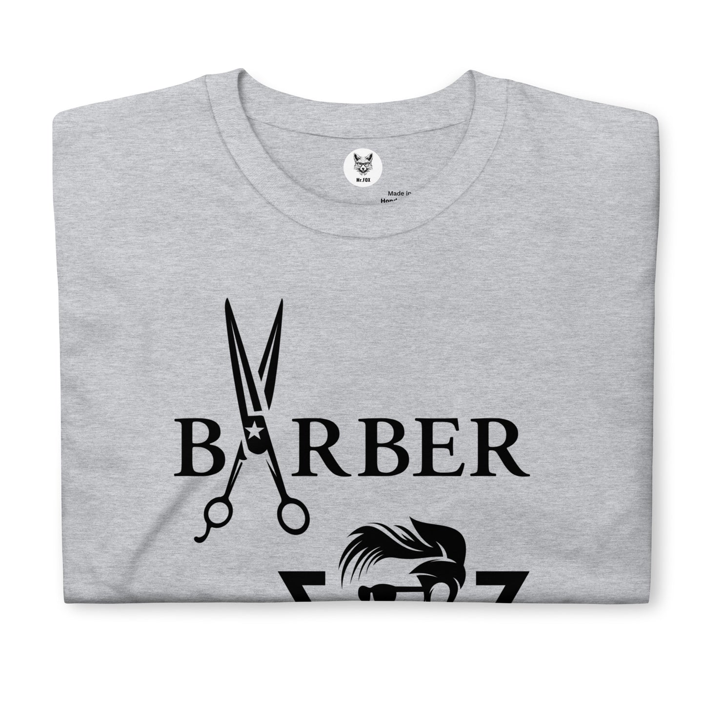 Koszulka unisex z krótkim rękawem „BARBER” id: 08 (PREMIUM)