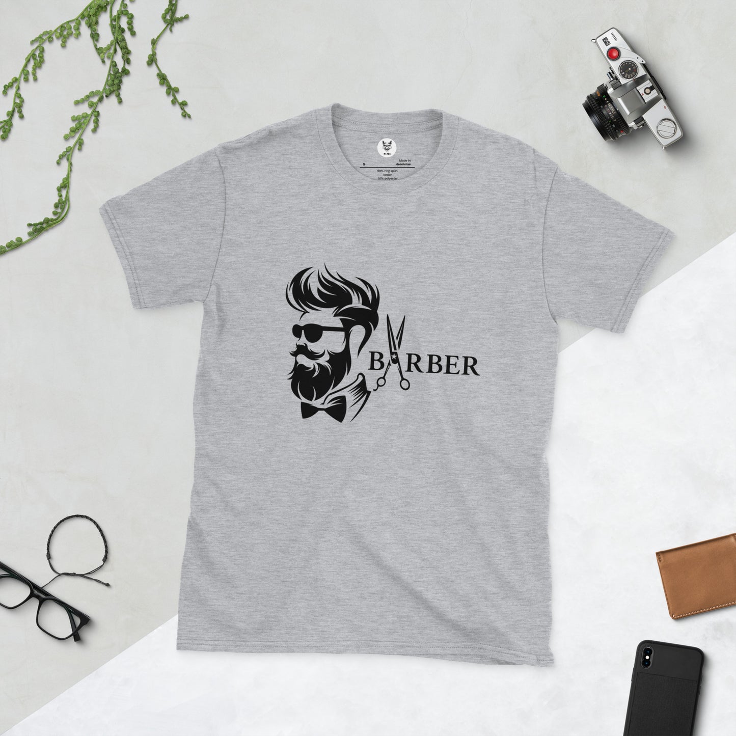 Koszulka unisex z krótkim rękawem „BARBER” id: 09 (PREMIUM)