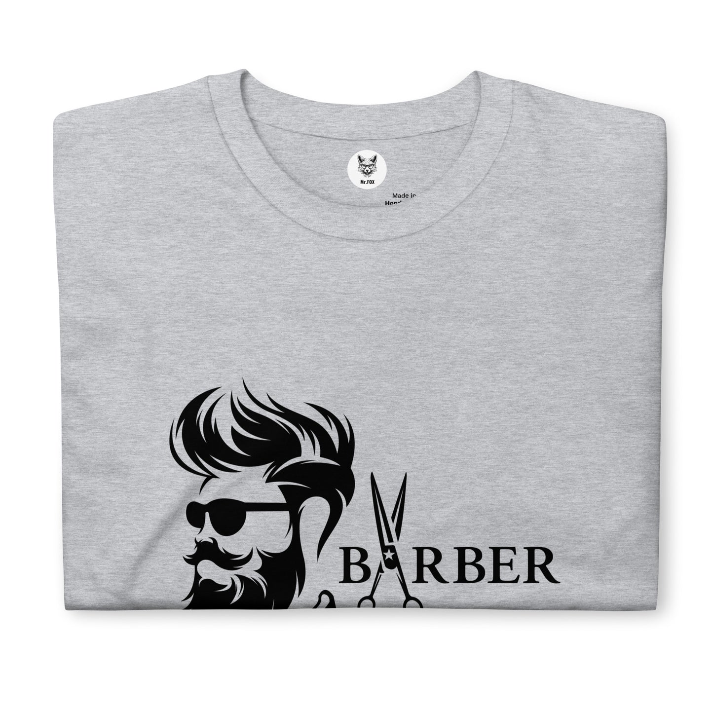 Koszulka unisex z krótkim rękawem „BARBER” id: 09 (PREMIUM)