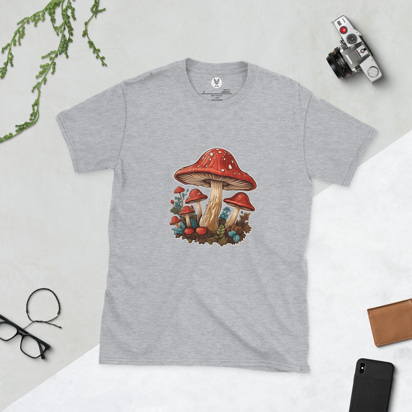 Short-Sleeve Unisex T-Shirt "MUSHROOMS" id: 26 (PREMIUM)