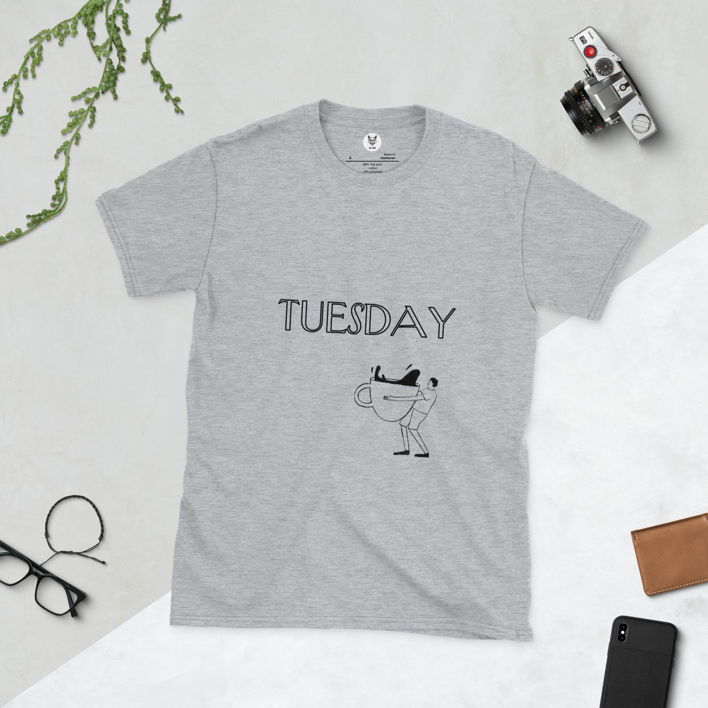 Koszulka unisex z krótkim rękawem „TUESDAY” ID: 33 (PREMIUM)