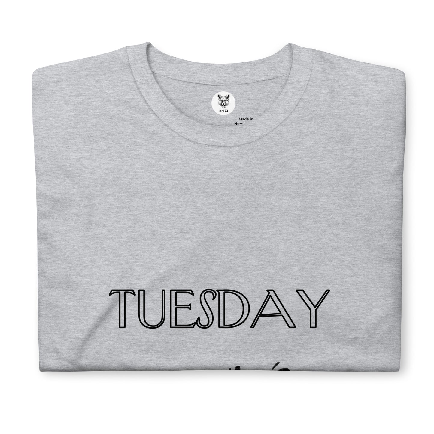 Koszulka unisex z krótkim rękawem „TUESDAY” ID: 33 (PREMIUM)