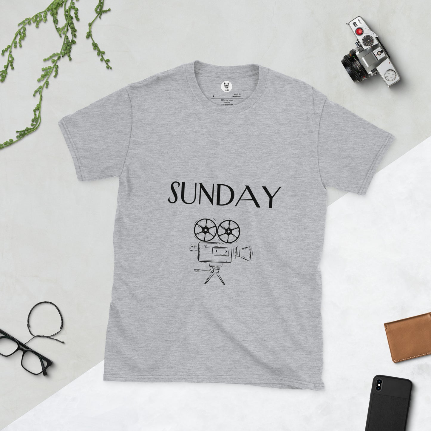 Футболка унисекс с коротким рукавом "SUNDAY" id: 41 (ПРЕМИУМ)