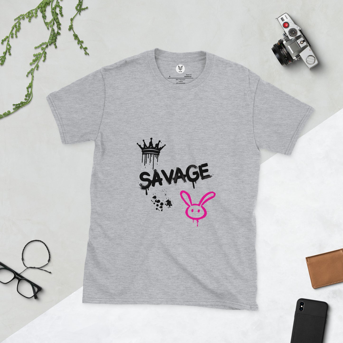 Koszulka unisex z krótkim rękawem „SAVAGE” id: 59 (PREMIUM)