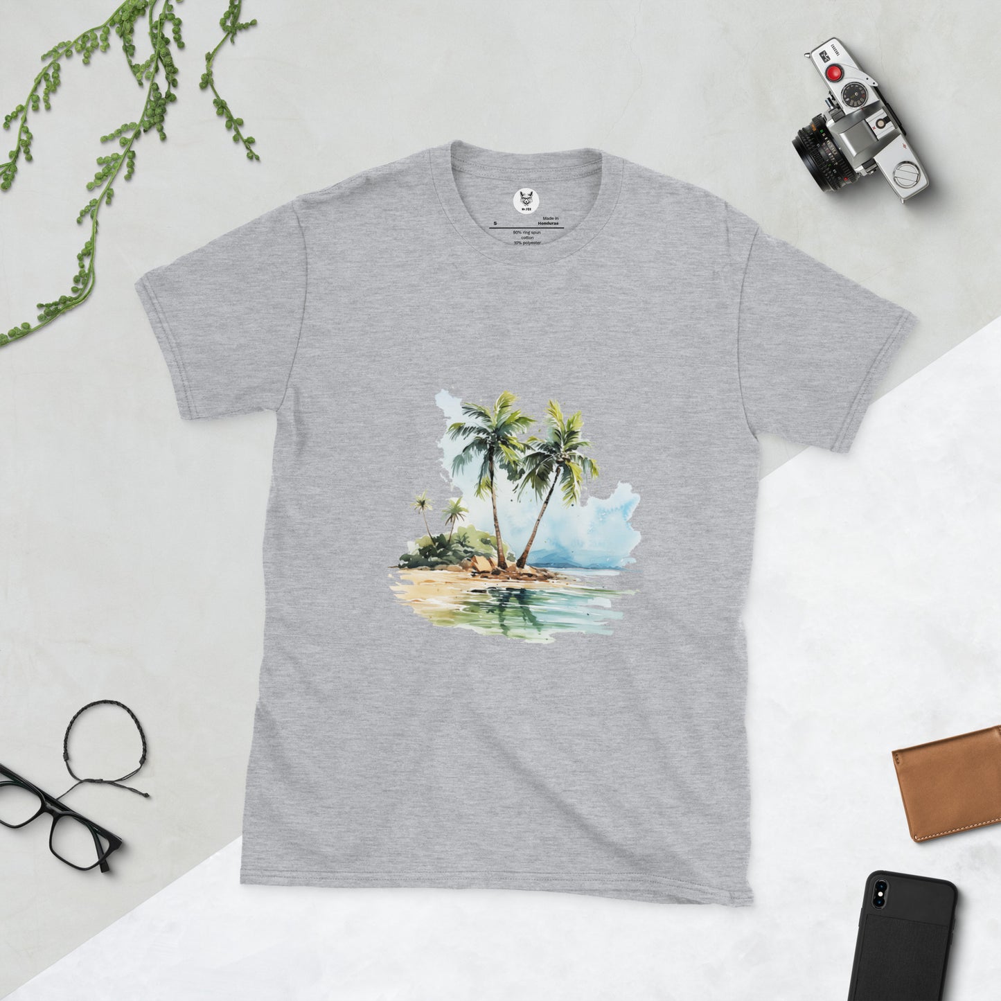 Футболка унисекс с коротким рукавом "PALM TREES" id: 91 (ПРЕМИУМ)