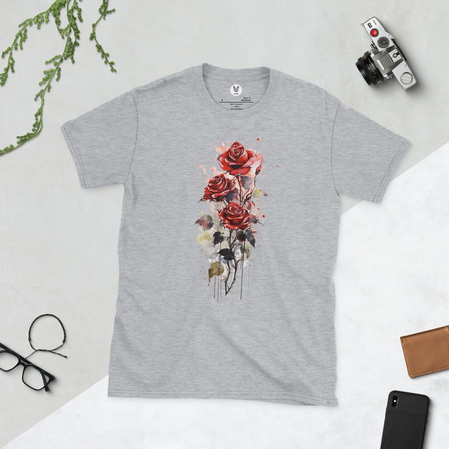 Short-Sleeve Unisex T-Shirt "ROSES" ID: 122 (PREMIUM)