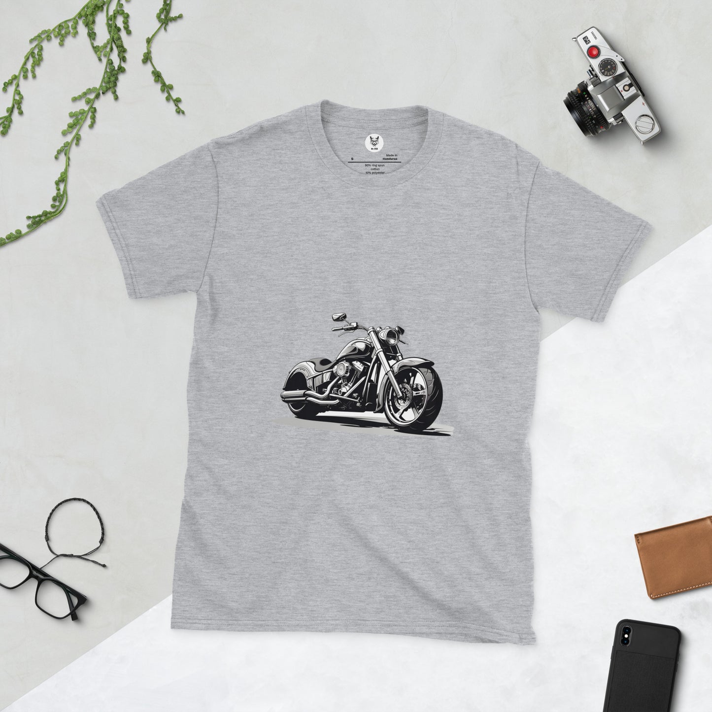 Short-Sleeve Unisex T-Shirt "motorcycle" ID: 125 (PREMIUM)