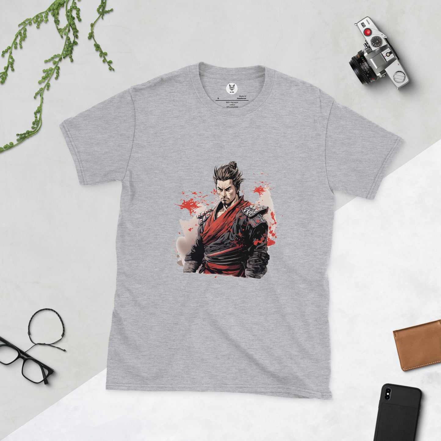 T-shirt unisex z krótkim rękawem „SAMURAI” ID: 143 (PREMIUM)