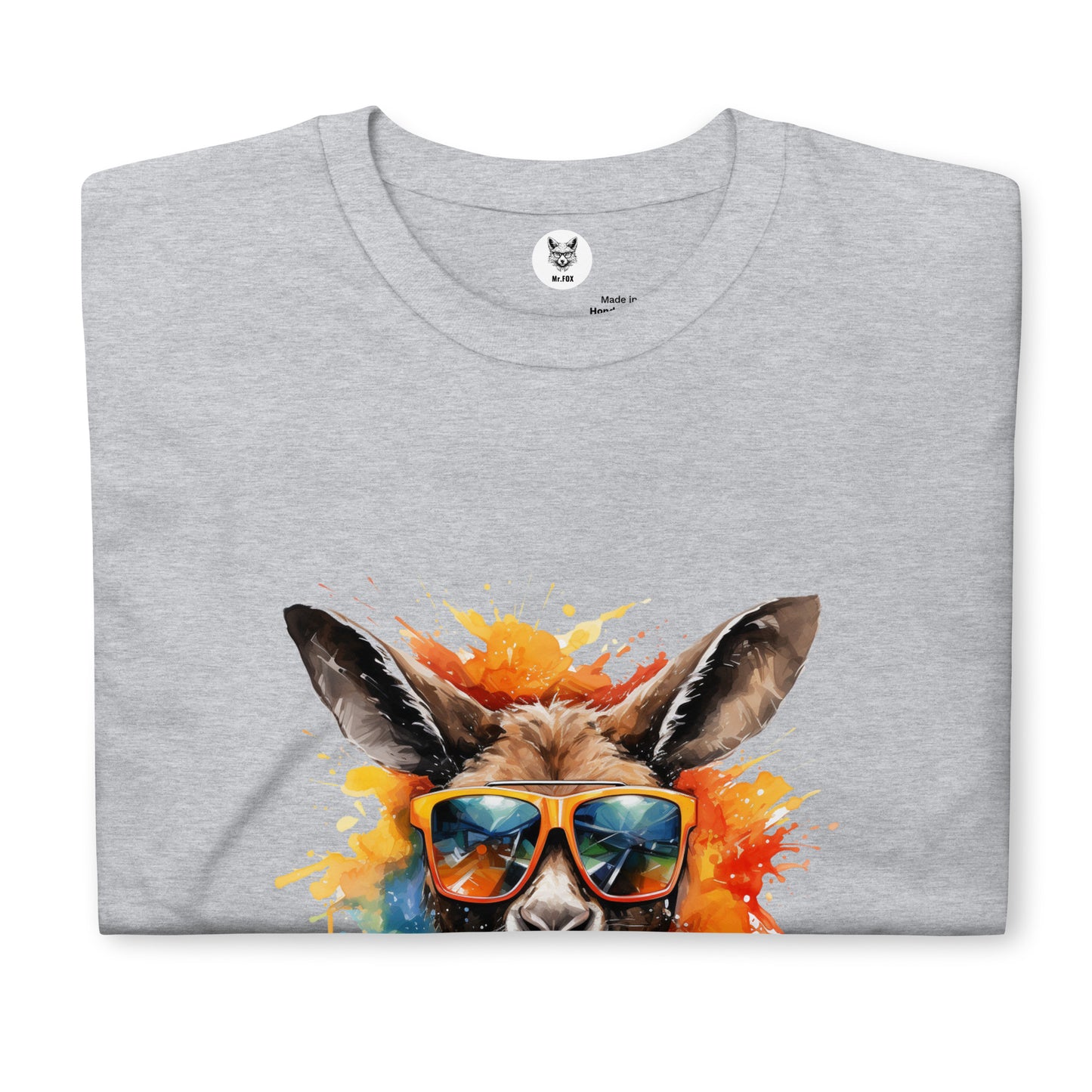 T-Shirt unisex z krótkim rękawem „KANGAROO POP ART” ID: 184 (PREMIUM)