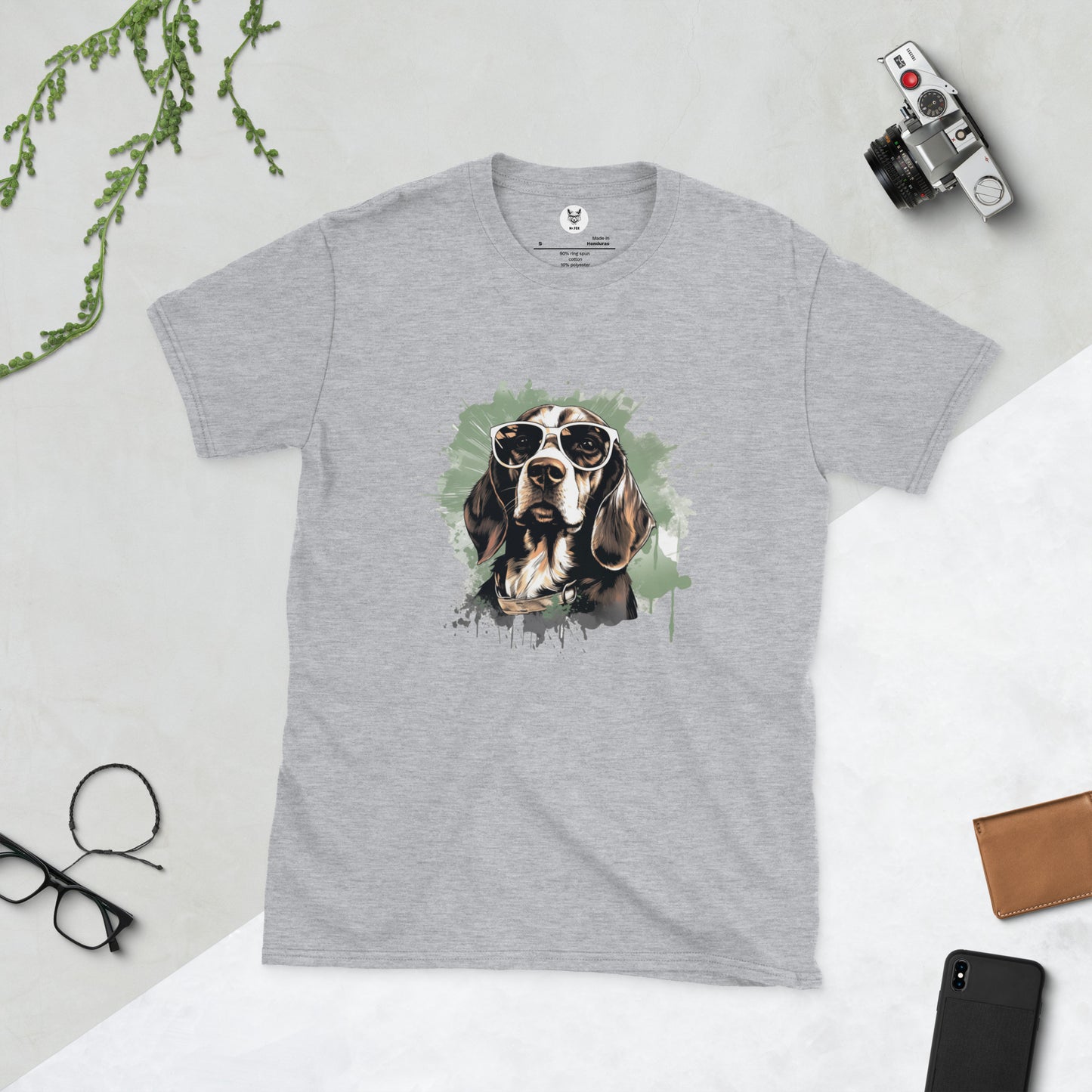 Short-Sleeve Unisex T-Shirt "BEAGLE DOG" ID: 187 (PREMIUM)