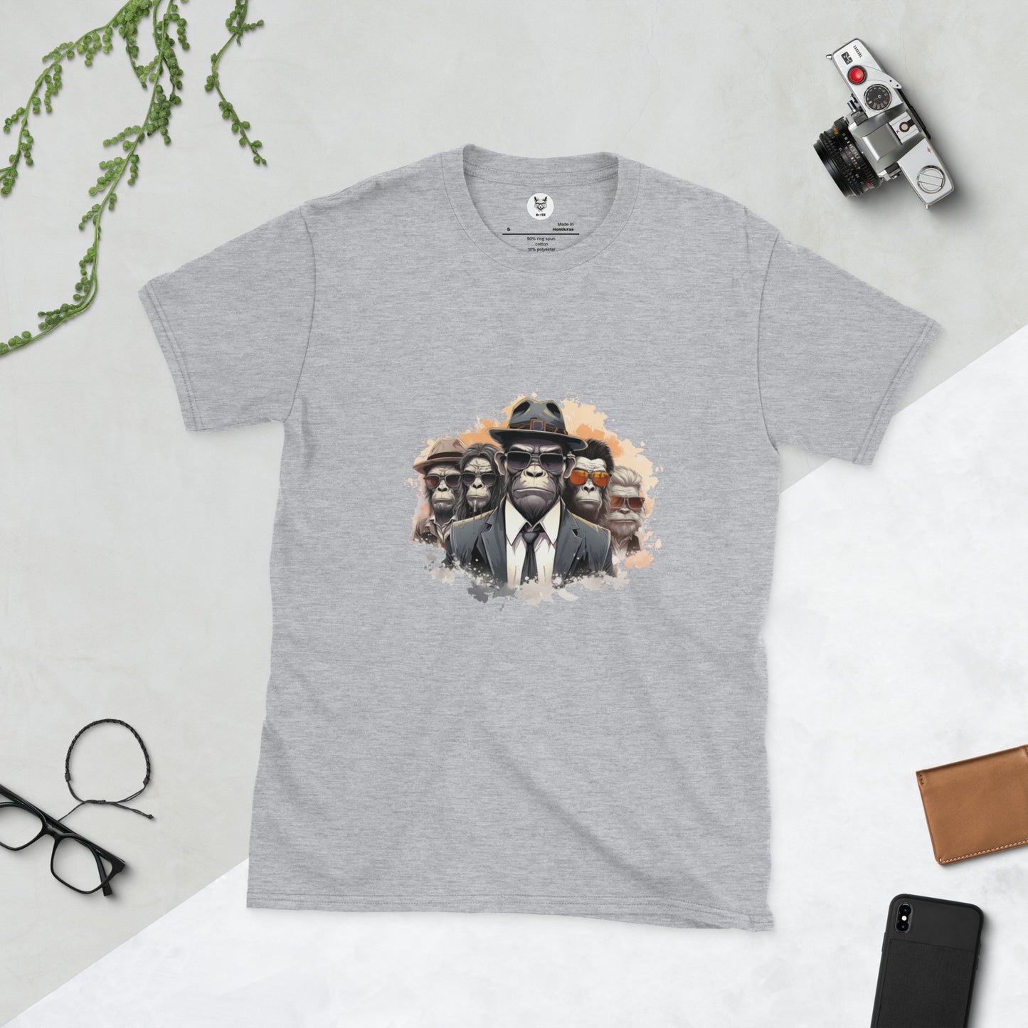 Koszulka unisex z krótkim rękawem „MONKEY MAFIA” ID: 194 (PREMIUM)