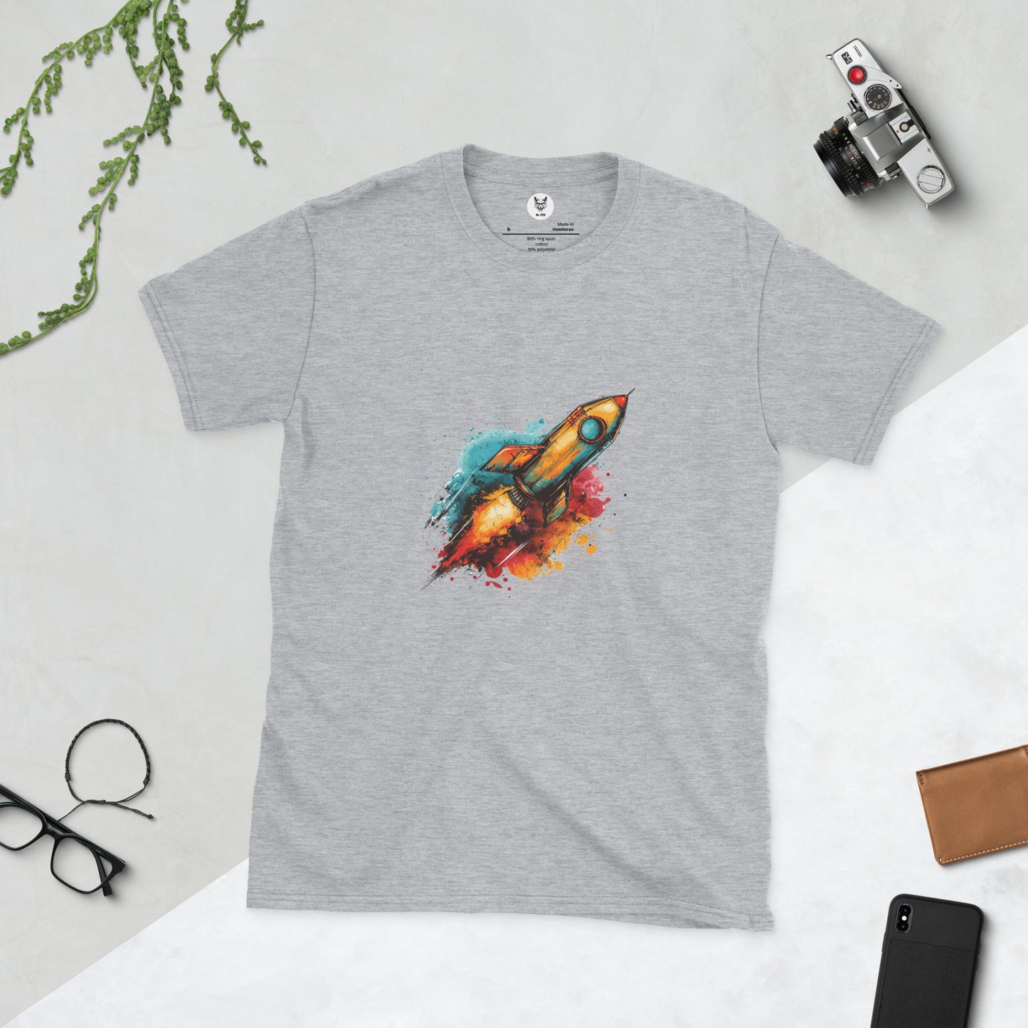 Short-Sleeve Unisex T-Shirt "ROCKET" ID: 256 (PREMIUM)