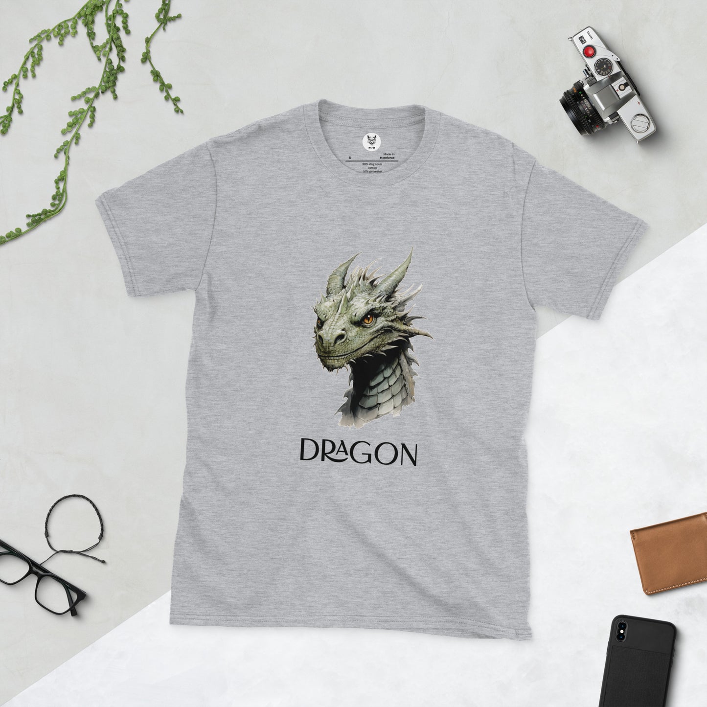 Short-Sleeve Unisex T-Shirt "GREEN DRAGON" ID: 178 (PREMIUM)